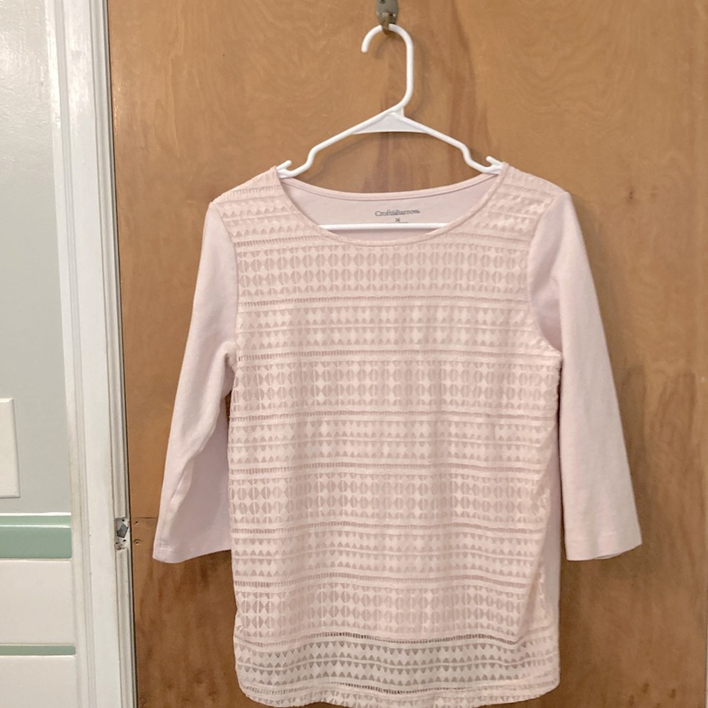 Croft & Barrow Soft Pink Top
